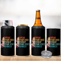 Ruth Bader Ginsburg RBG Quote 4 in 1 Can Cooler Tumbler Speak Your Mind Even If Your Voice Shakes Feminist Gifts Women - Wonder Print Shop
