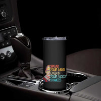 Ruth Bader Ginsburg RBG Quote Skinny Tumbler Speak Your Mind Even If Your Voice Shakes Feminist Gifts Women - Wonder Print Shop