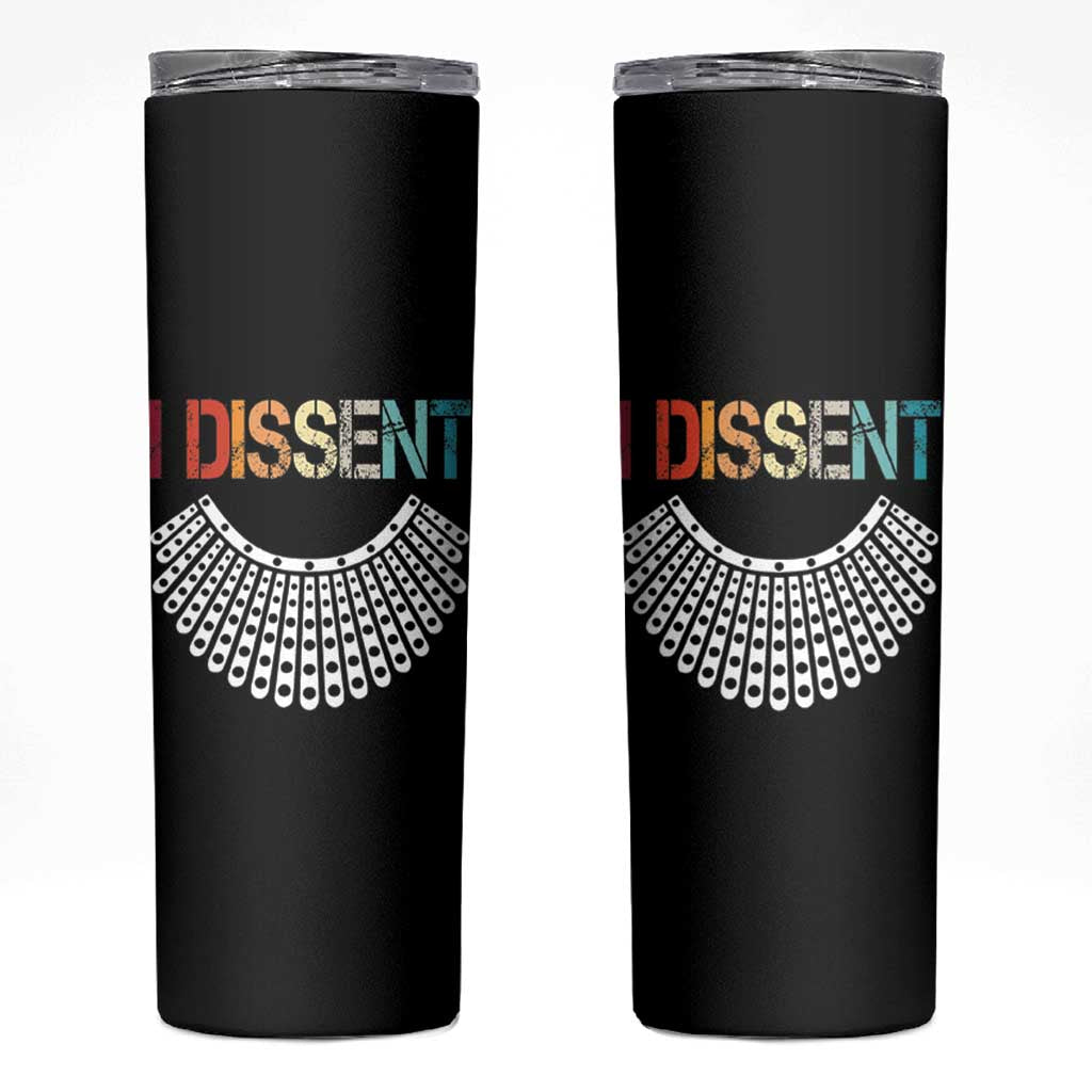 Ruth Bader Ginsburg Skinny Tumbler I Dissent Notorious RBG Quote Feminist Gifts Women - Wonder Print Shop