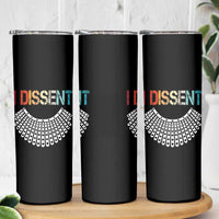 Ruth Bader Ginsburg Skinny Tumbler I Dissent Notorious RBG Quote Feminist Gifts Women - Wonder Print Shop