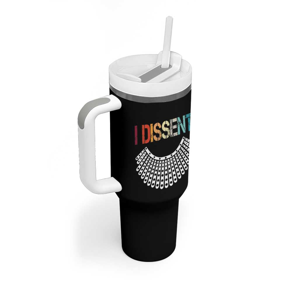 Ruth Bader Ginsburg Tumbler With Handle I Dissent Notorious RBG Quote Feminist Gifts Women - Wonder Print Shop