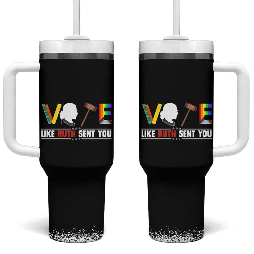 RBG Quote Tumbler With Handle Vote Like Ruth Send You - Wonder Print Shop