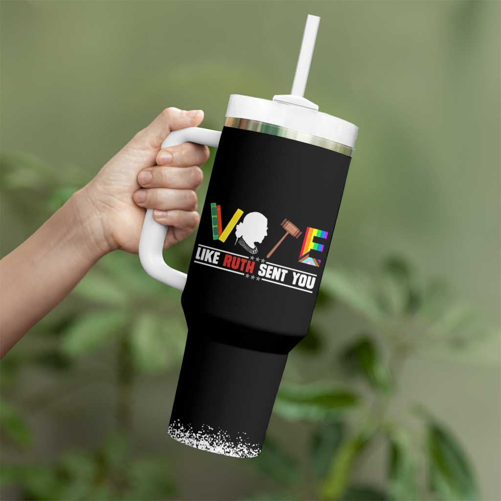 RBG Quote Tumbler With Handle Vote Like Ruth Send You - Wonder Print Shop