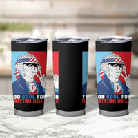 Too Cool For British Rule Tumbler Cup Funny Patrotic 4th Of July Independence Day