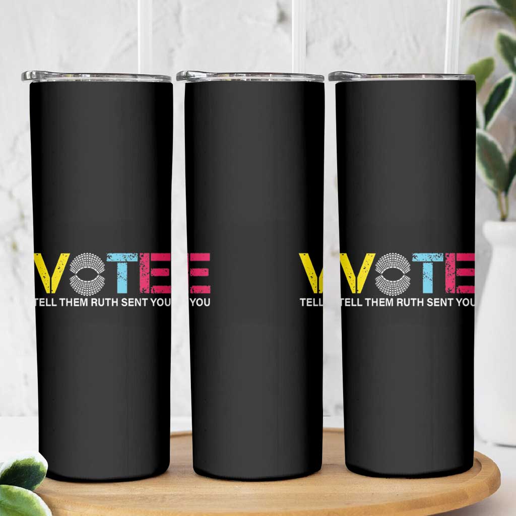 RBG Quote Skinny Tumbler Vote Tell Them Ruth Send You - Wonder Print Shop