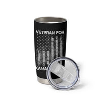 Veterans For Harris Walz 2024 Election Tumbler Cup American Flag Eagle Uncle Grandpa Dad Gifts - Wonder Print Shop