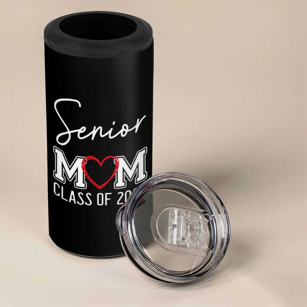 Senior Mom Class Of 2025 Back To School 4 in 1 Can Cooler Tumbler Proud Mom of Graduate Graduation - Wonder Print Shop
