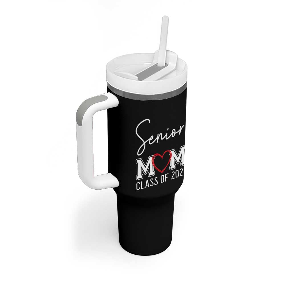 Senior Mom Class Of 2025 Back To School Tumbler With Handle Proud Mom of Graduate Graduation - Wonder Print Shop
