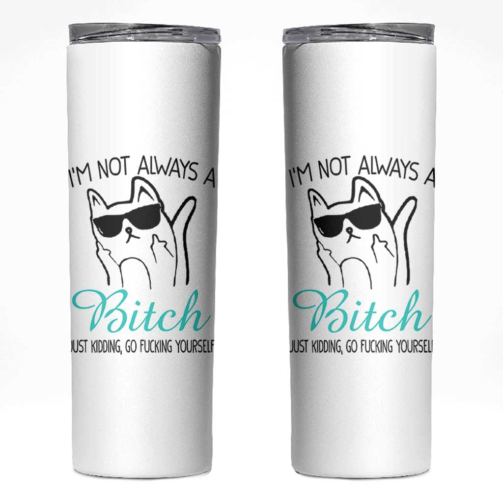 Best Friend Skinny Tumbler Im Not Always A Bitch Just Kidding Go Fuck Yourself