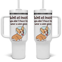 Funny Get Well Soon Gifts Tumbler With Handle At Least You Dont Have To Wear A Cone - Wonder Print Shop