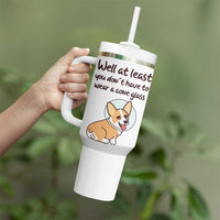 Funny Get Well Soon Gifts Tumbler With Handle At Least You Dont Have To Wear A Cone - Wonder Print Shop