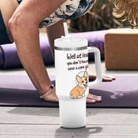 Funny Get Well Soon Gifts Tumbler With Handle At Least You Dont Have To Wear A Cone - Wonder Print Shop