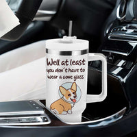Funny Get Well Soon Gifts Tumbler With Handle At Least You Dont Have To Wear A Cone - Wonder Print Shop