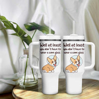 Funny Get Well Soon Gifts Tumbler With Handle At Least You Dont Have To Wear A Cone - Wonder Print Shop