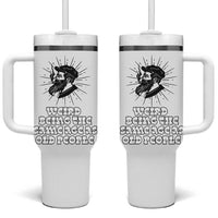 Weird Being the Same Age As Old People Tumbler With Handle Funny 50th 60th 70th Birthday Gifts for Men Him Husband Grandpa