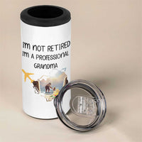 Retirement Gifts For Grandma 4 in 1 Can Cooler Tumbler Im Not Retired Full Time Grandma