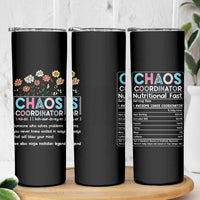 Chaos Coordinator Skinny Tumbler Thank You Gift Christmas Gifts for Colleague Coworker Travel Mug - Wonder Print Shop