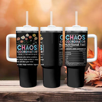 Chaos Coordinator Tumbler With Handle Thank You Gift Christmas Gifts for Colleague Coworker Travel Mug - Wonder Print Shop