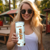 Beagle Dog Mom Skinny Tumbler Funny Dog Lover Mothers Day Gifts