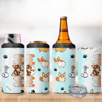 Corgi Dog Mom 4 in 1 Can Cooler Tumbler Funny Dog Lover Mothers Day Gifts