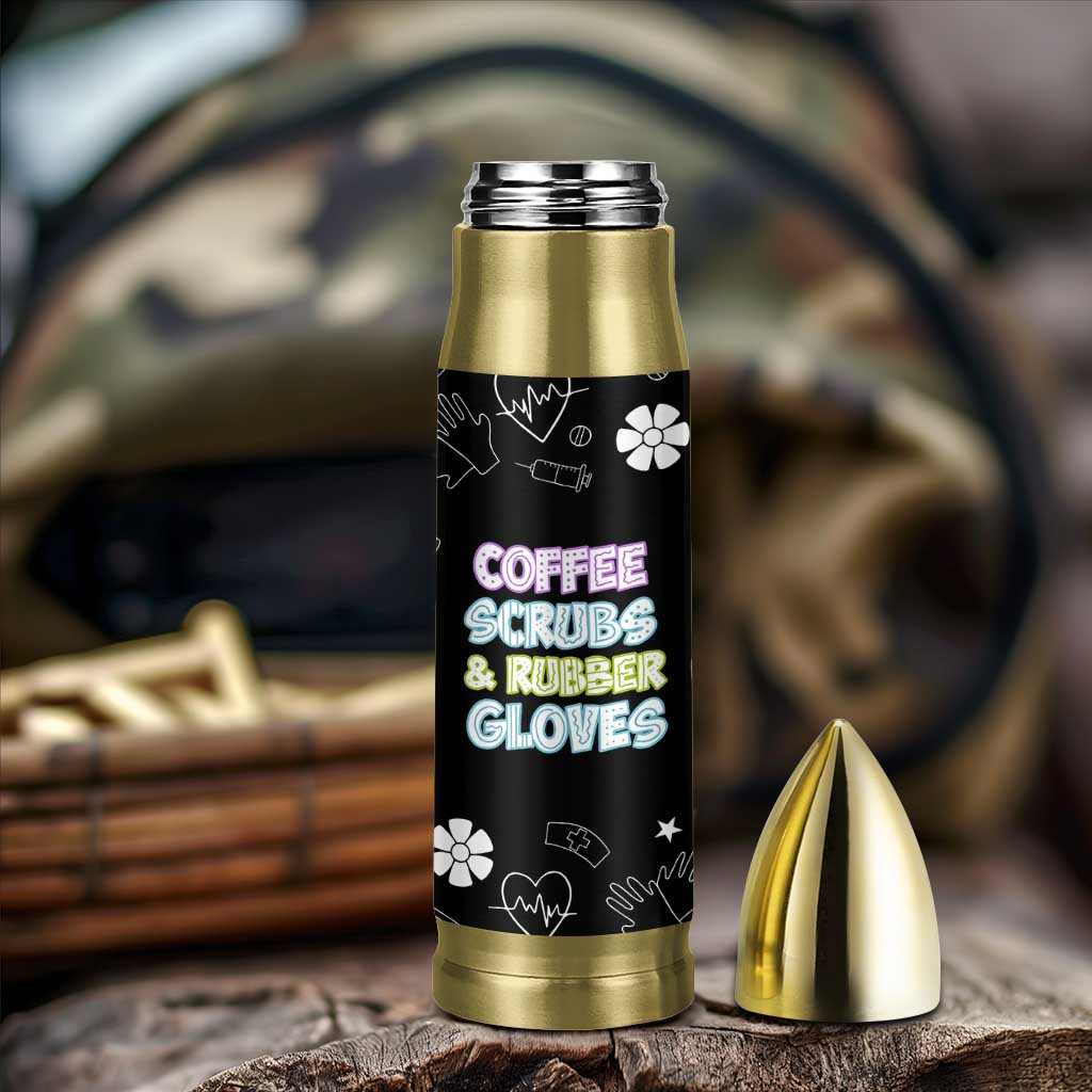 Coffee Scrubs Rubber Gloves Bullet Tumbler Funny Nurse Doctor Hospital Staff Gifts