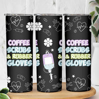 Coffee Scrubs Rubber Gloves Skinny Tumbler Funny Nurse Doctor Hospital Staff Gifts