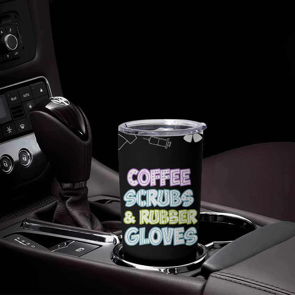 Coffee Scrubs Rubber Gloves Tumbler Cup Funny Nurse Doctor Hospital Staff Gifts