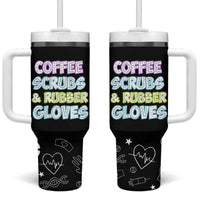 Coffee Scrubs Rubber Gloves Tumbler With Handle Funny Nurse Doctor Hospital Staff Gifts