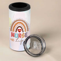 Nurse Gifts For Women 4 in 1 Can Cooler Tumbler Because Badass Life Saver Is Not An Official Job Title