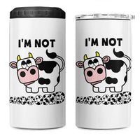 Funny Cow Lovers 4 in 1 Can Cooler Tumbler Not Amooosed