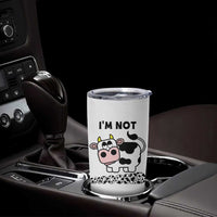 Funny Cow Lovers Tumbler Cup Not Amooosed