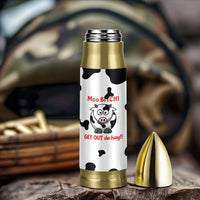 Funny Cow Lovers Bullet Tumbler Moo Bitch Get Out Heifer Cow Print