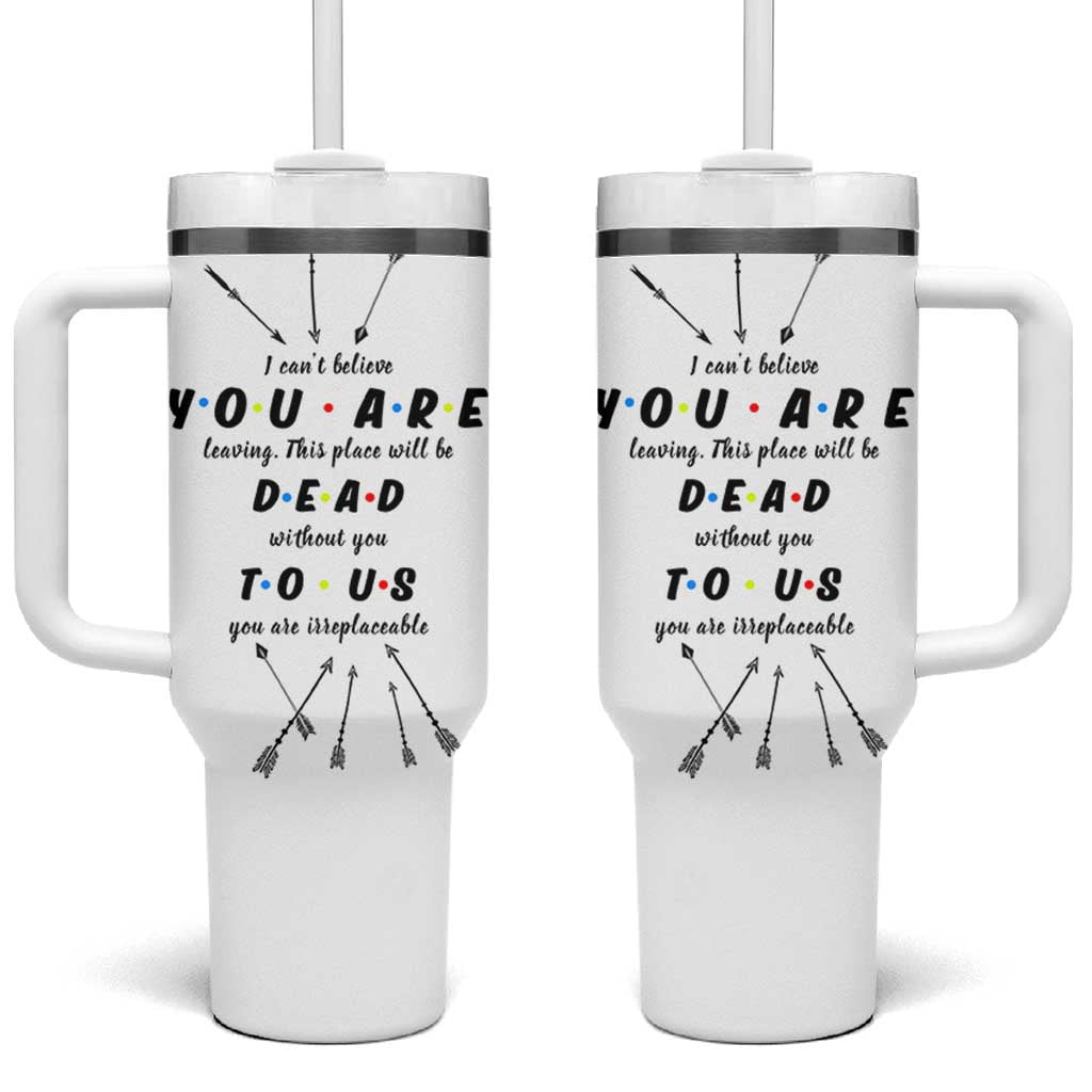 Goodbye Gift Tumbler With Handle You Are Dead To Us Coworker Leaving Gifts