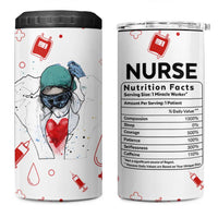Nurse Gifts for Women 4 in 1 Can Cooler Tumbler Nutrition Facts Rn Lpn Practitioner Nursing School Graduation Gifts