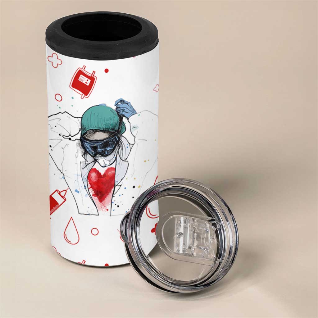 Nurse Gifts for Women 4 in 1 Can Cooler Tumbler Nutrition Facts Rn Lpn Practitioner Nursing School Graduation Gifts