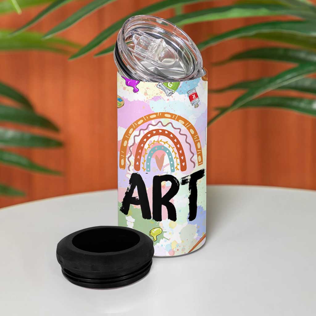 Not Paint Water 4 in 1 Can Cooler Tumbler Funny Artist Painter Art Teacher Gifts