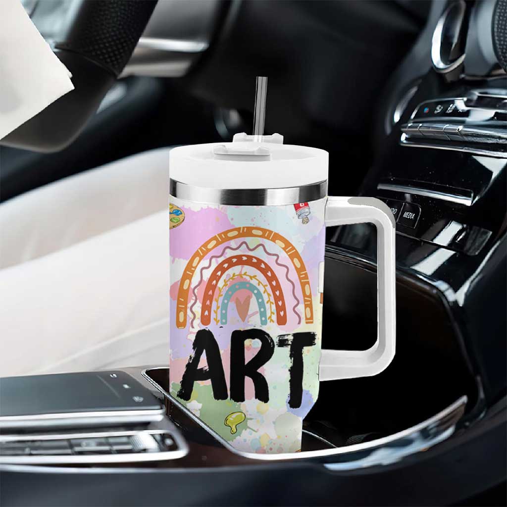 Not Paint Water Tumbler With Handle Funny Artist Painter Art Teacher Gifts