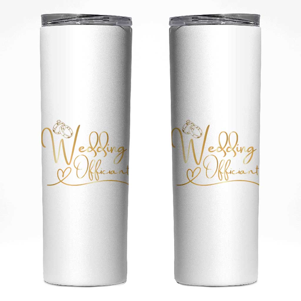 Wedding Officiant Gift Skinny Tumbler Thanks Gifts From Couple Bride Groom