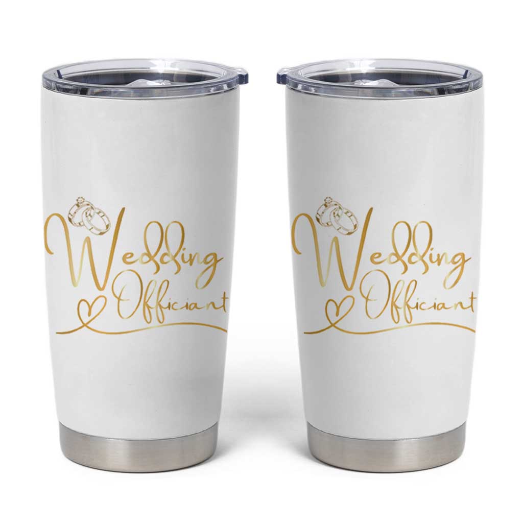 Wedding Officiant Gift Tumbler Cup Thanks Gifts From Couple Bride Groom