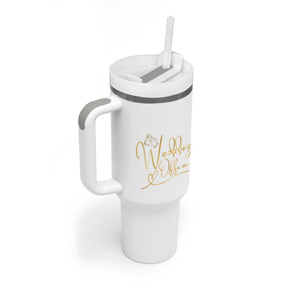 Wedding Officiant Gift Tumbler With Handle Thanks Gifts From Couple Bride Groom