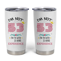 53th Birthday Gifts For Women Tumbler Cup Funny 1973 53 Year Old Birthday