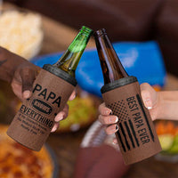 Gifts For Dad 4 in 1 Can Cooler Tumbler Papa Knows Everything Fathers Day