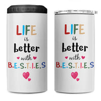 Bestie Gifts 4 in 1 Can Cooler Tumbler Best Friends Friendships BFF Gift
