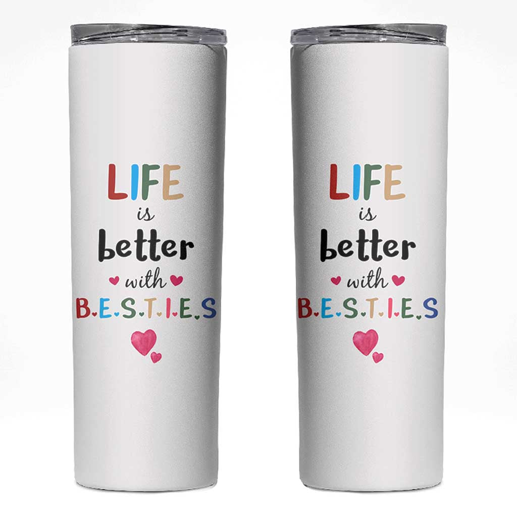 Bestie Gifts Skinny Tumbler Best Friends Friendships BFF Gift