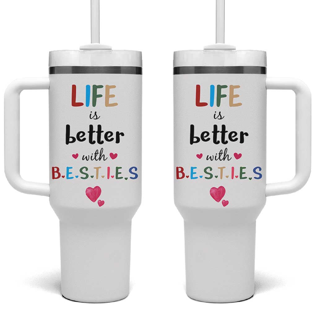 Bestie Gifts Tumbler With Handle Best Friends Friendships BFF Gift