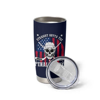 Ice Hockey Tumbler Cup Hockey Lovers Fans Coaches Sticks US Flag