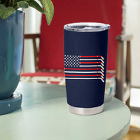 Ice Hockey Tumbler Cup Hockey Lovers Fans Coaches Sticks US Flag