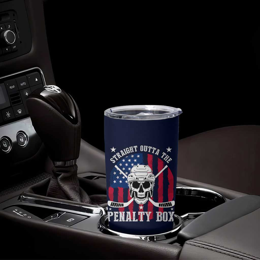 Ice Hockey Tumbler Cup Hockey Lovers Fans Coaches Sticks US Flag