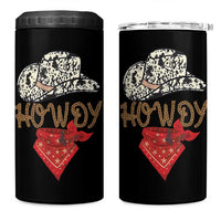Howdy Cowboy 4 in 1 Can Cooler Tumbler Retro Western Country Rodeo