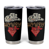 Howdy Cowboy Tumbler Cup Retro Western Country Rodeo